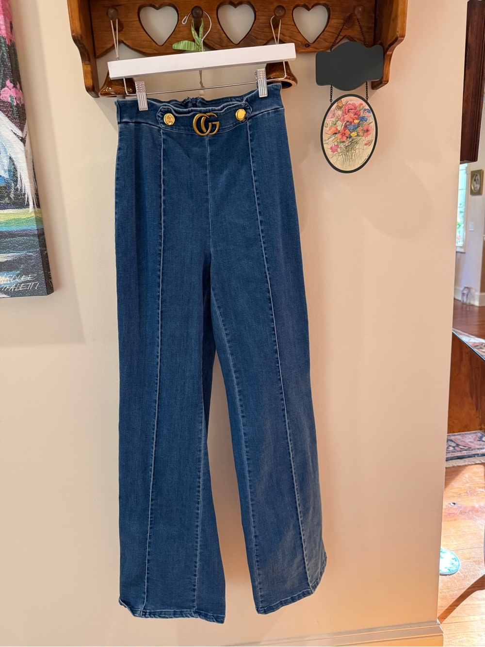 Double G Hardware Blue Jeans EUC 25” waist